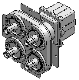 Coaxial 4-Port Motorized Switch 4-1/16″ EIA