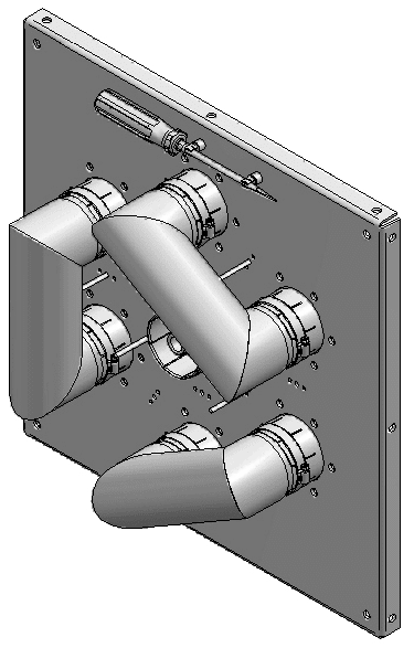 Coaxial 7-Port Patch Panel