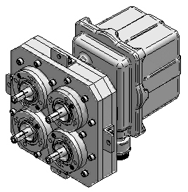 Coaxial 4-Port Motorized Switch 1-5/8″ EIA