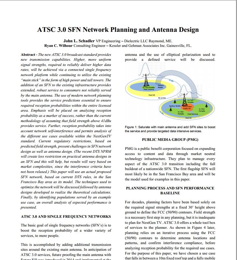 ATSC 3.0  SFN and Antenna Design for NextGen TV