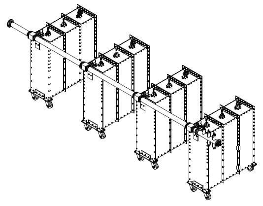 DFC-1400-3M-4 and DFC-1400-4M-4 Four Station Branch Combiner