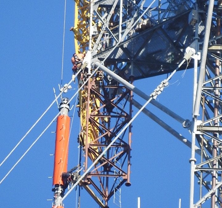 TVTech:  WRDC-TV and WLFL-TV deployed a stacked omnidirectional UHF antenna system from Dielectric