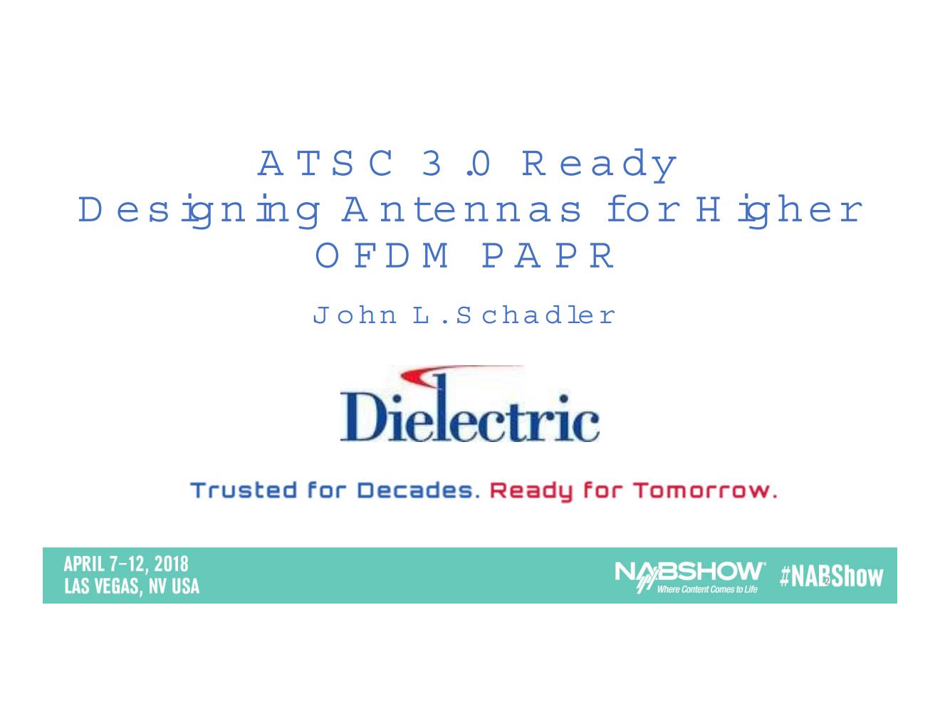 ATSC 3 Design higher PAPR