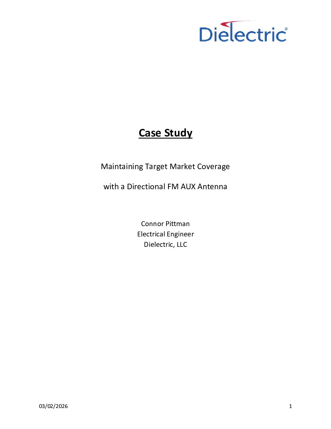 Displaced Aux Antenna Coverage Case Study